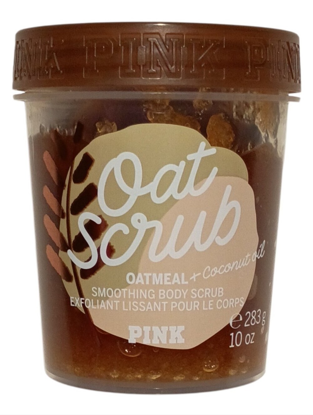 VS PINK Limited Edition Oatmeal Coconut Oil Smoothing Body Scrub Wash 10 Oz NEW